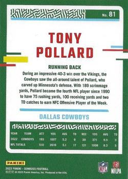 2023 Donruss #81 Tony Pollard Back