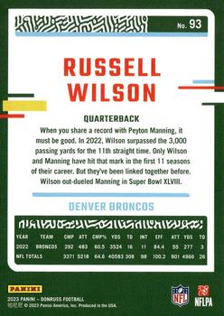 2023 Donruss #93 Russell Wilson Back