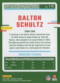 2023 Donruss #115 Dalton Schultz Back