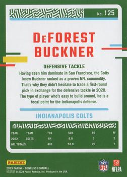 2023 Donruss #125 DeForest Buckner Back