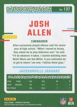2023 Donruss #137 Josh Allen Back