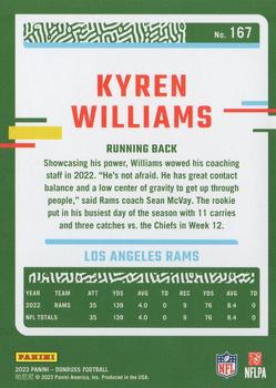 2023 Donruss #167 Kyren Williams Back