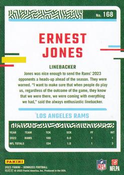 2023 Donruss #168 Ernest Jones Back