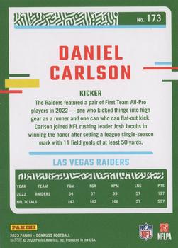 2023 Donruss #173 Daniel Carlson Back