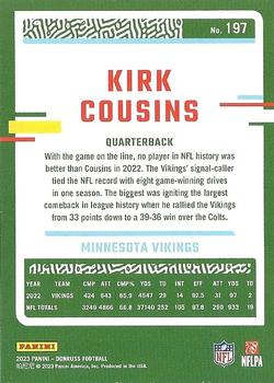 2023 Donruss #197 Kirk Cousins Back