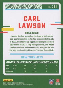 2023 Donruss #231 Carl Lawson Back