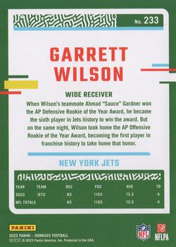 2023 Donruss #233 Garrett Wilson Back
