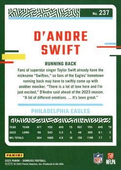 2023 Donruss #237 D'Andre Swift Back