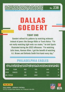 2023 Donruss #238 Dallas Goedert Back