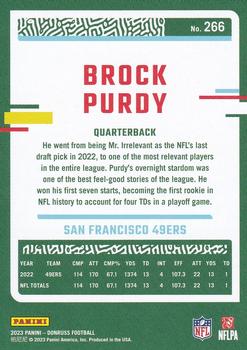 2023 Donruss #266 Brock Purdy Back