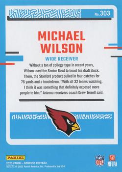 2023 Donruss #303 Michael Wilson Back