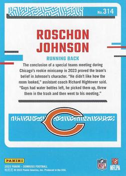2023 Donruss #314 Roschon Johnson Back