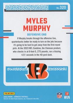 2023 Donruss #320 Myles Murphy Back