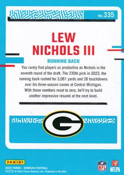 2023 Donruss #335 Lew Nichols III Back
