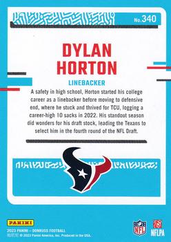 2023 Donruss #340 Dylan Horton Back