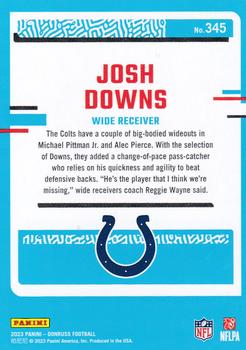 2023 Donruss #345 Josh Downs Back