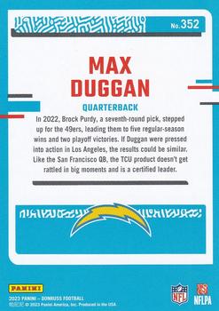 2023 Donruss #352 Max Duggan Back