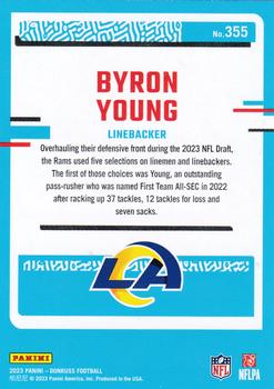 2023 Donruss #355 Byron Young (LB) Back