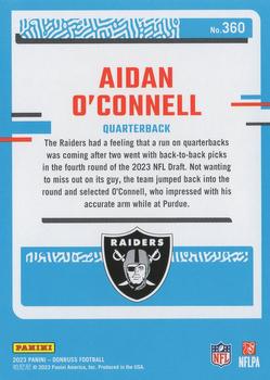2023 Donruss #360 Aidan O'Connell Back