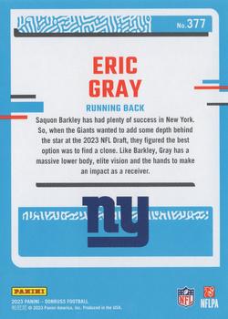 2023 Donruss #377 Eric Gray Back