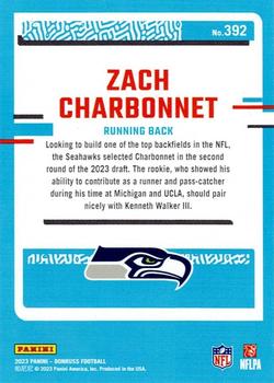 2023 Donruss #392 Zach Charbonnet Back