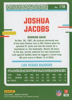 2023 Donruss #178 Josh Jacobs Back