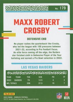 2023 Donruss #179 Maxx Crosby Back