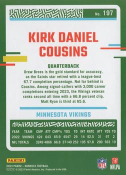 2023 Donruss #197 Kirk Cousins Back