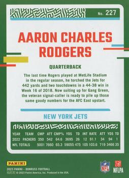 2023 Donruss #227 Aaron Rodgers Back