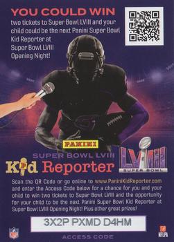 2023 Donruss #NNO Super Bowl LVIII Kid Reporter Front