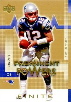 2003 Upper Deck Finite - Gold #161 Tom Brady Front
