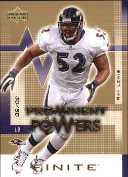 2003 Upper Deck Finite - Gold #182 Ray Lewis Front