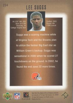 2003 Upper Deck Finite - Gold #294 Lee Suggs Back