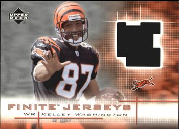 2003 Upper Deck Finite - Jerseys #FJ-KW Kelley Washington Front