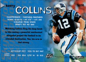 1996 SkyBox SkyMotion #SM10 Kerry Collins Back