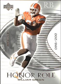 2003 Upper Deck Honor Roll - Silver #66 William Green Front