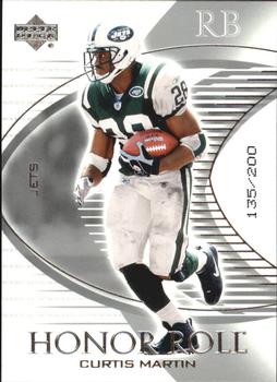 2003 Upper Deck Honor Roll - Silver #70 Curtis Martin Front