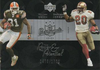 2003 Upper Deck Pros & Prospects - The Power and the Potential #PP9 William Green / Garrison Hearst Front