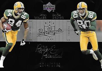 2003 Upper Deck Pros & Prospects - The Power and the Potential #PP19 Javon Walker / Donald Driver Front