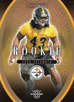 2003 Upper Deck Standing O - Rookies #41 Troy Polamalu Front