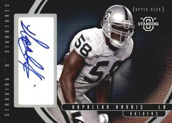 2003 Upper Deck Standing O - Signatures #SI-NH Napoleon Harris Front