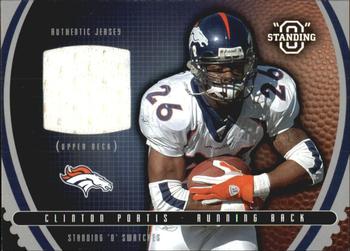 2003 Upper Deck Standing O - Swatches #SW-CP Clinton Portis Front