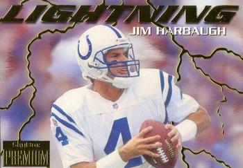 1996 SkyBox Premium - Thunder and Lightning #3 Jim Harbaugh Front