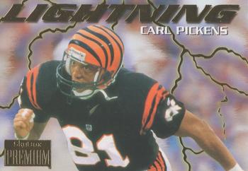 1996 SkyBox Premium - Thunder and Lightning #6 Carl Pickens Front