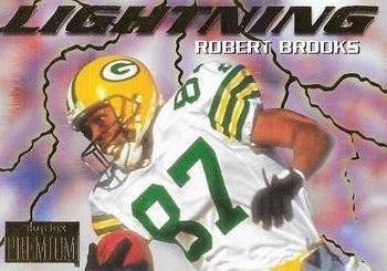 1996 SkyBox Premium - Thunder and Lightning #7 Robert Brooks Front