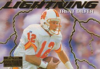 1996 SkyBox Premium - Thunder and Lightning #9 Trent Dilfer Front