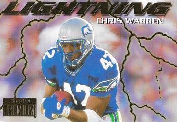 1996 SkyBox Premium - Thunder and Lightning #10 Chris Warren Front