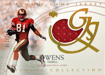 2003 Upper Deck Ultimate Collection - Ultimate Game Jerseys #UJTO Terrell Owens Front