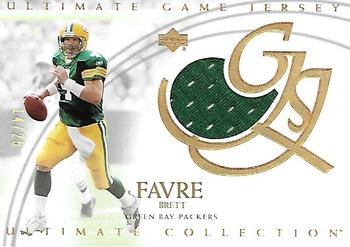 2003 Upper Deck Ultimate Collection - Ultimate Game Jerseys Gold #UJBF Brett Favre Front
