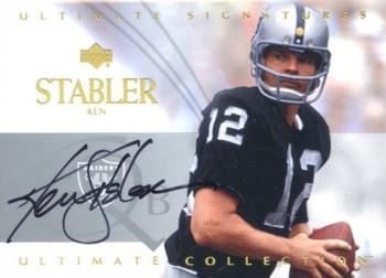 2003 Upper Deck Ultimate Collection - Ultimate Signatures #US-KS Ken Stabler Front